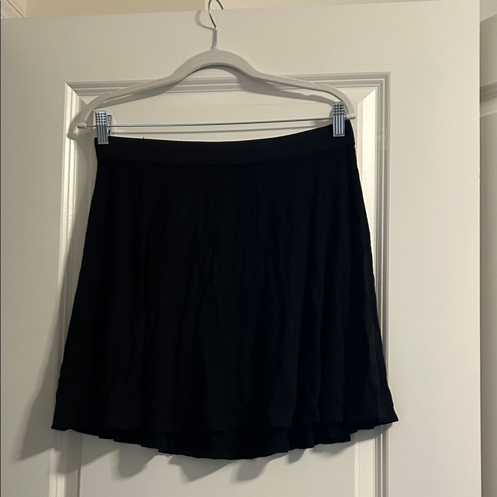 Michael Kors Elegant Black Skater Skirt